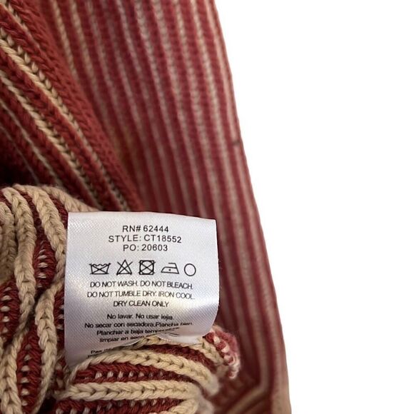 Nicole Miller 100% Cotton Plaited Ribbed Cardigan - Picture 9 of 10